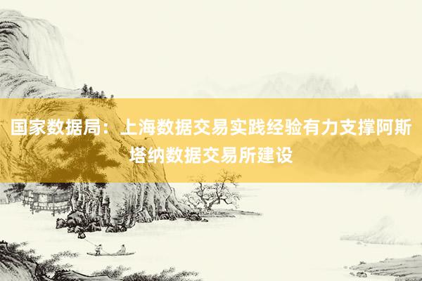 国家数据局：上海数据交易实践经验有力支撑阿斯塔纳数据交易所建设