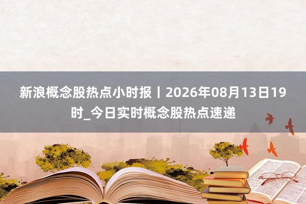 新浪概念股热点小时报丨2026年08月13日19时_今日实时概念股热点速递