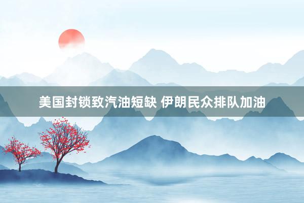 美国封锁致汽油短缺 伊朗民众排队加油