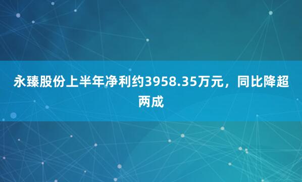 永臻股份上半年净利约3958.35万元，同比降超两成