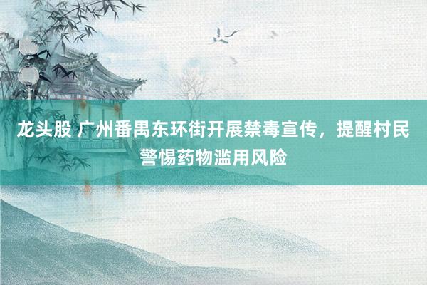 龙头股 广州番禺东环街开展禁毒宣传，提醒村民警惕药物滥用风险